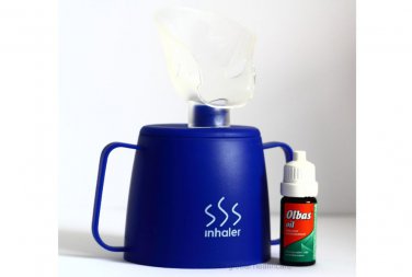 OLBAS OIL 10ML + STEAM INHALER COLDS SINUS CONGESTION