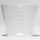 MEDICINE MEASURE DURABLE ART & CRAFT  PLASTIC MEASURING CUP GRADUATED 30ML X 100