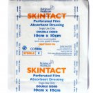 SKINTACT PERFORATED FILM ABSORBENT DRESSING 10CM X 10CM - STERILE X 10 PCS