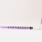 ORAL SYRINGE 1ML REUSABLE PURPLE BARREL & ADAPTOR X 5