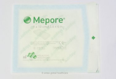 MEPORE ADHESIVE FABRIC DRESSING 9 x 10CM QUALITY MOLNLYCKE BRAND X 10 PIECES