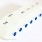 TABLET PILL REMINDER BOX 7 DAY DAILY WITH EASY OPEN PUSH BUTTON POP UP LIDS
