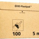 BD PLASTIPAK SYRINGE 5ML LUER  LATEX FREE 1 BOX OF 100!
