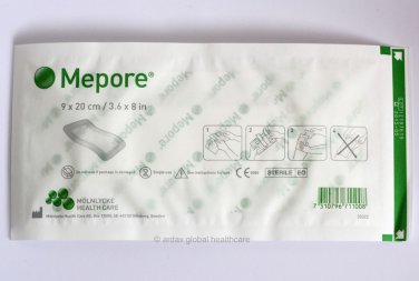 MEPORE ADHESIVE  FABRIC DRESSING   9 x 20 CM  10 PIECES