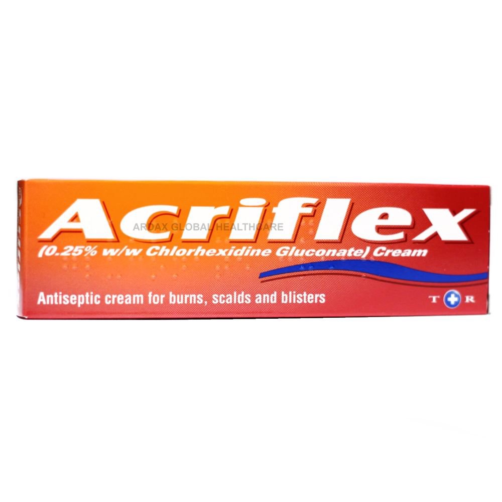 ACRIFLEX ANTISEPTIC CREAM FOR BURNS SCALDS BLISTERS SCRATCHES CUTS 30G