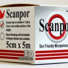 Scanpor Brand Microporous Skin Friendly Hypoallergenic Surgical Tape 5cm x 5m
