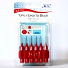 Tepe Te-Pe Interdental Brush Red ISO Size 2, 0.5mm X 6 Brushes Per Pack