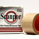 Scanpor Microporous Skin Friendly Hypoallergenic Surgical Tape 2.5cm x 5m Tan