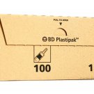 BD PLASTIPAK SYRINGE 1ML LUER STERILE LATEX REF 300013 ONE BOX OF 100