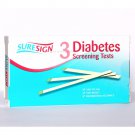 SURESIGN DIABETES SCREENING TEST, 3 URINE STRIPS, RESULTS IN 90 SECONDS