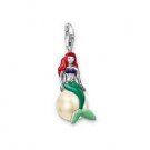 Mermaid Pearl Charm Pendant Dangle fits European Charm Bracelet Story Living Locket Lobster Clasp