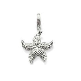 Starfish Charm Pendant Dangle fits European Charm Bracelet Story Living Locket Lobster Clasp