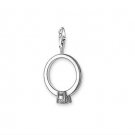 Engagement Ring Wedding Charm Pendant Dangle fits European Charm Bracelet Story Living Locket