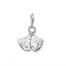 Theatre Mask Charm Pendant Dangle fits European Charm Bracelet Story Living Locket Lobster Clasp