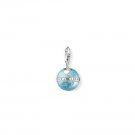 Globe Earth Charm Pendant Dangle fits European Charm Bracelet Story Locket Lobster Clasp