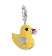 Rubber Duck Charm Pendant Dangle fits European Charm Bracelet Story Locket Lobster Clasp