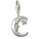 Moon Star Charm Pendant Dangle fits European Charm Bracelet Story Locket Lobster Clasp