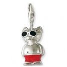 Lifeguard Bear Charm Pendant Dangle fits European Charm Bracelet Story Locket Lobster Clasp
