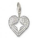 Angel Wings Heart Charm Pendant Dangle fits European Charm Bracelet Story Locket Lobster Clasp