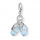 Baby Shoes Charm Pendant Dangle fits European Charm Bracelet Story Locket Lobster Clasp