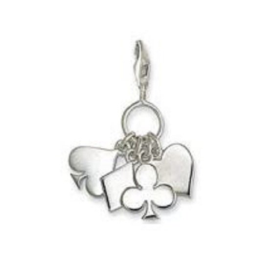 Spade Diamond Heart Club Charm Pendant Dangle fits European Charm Bracelet Story Locket