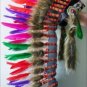 Rainbow Child Chief Indian Headdress Native American Costume Feather Warbonnet