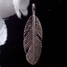 12pcs Tibetan Silver Metal Alloy Charm Charms Pendant Feather 30x9mm