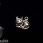 12pcs Tibetan Silver Metal Alloy Charm Charms Pendant Cute Kitty Cat 13x15mm