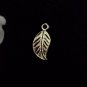 12pcs Tibetan Silver Metal Alloy Charm Charms Pendant Small Bent Leaf 17x8mm