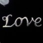 6pcs Tibetan Silver Metal Alloy Charm Charms Pendant Love Written 33x11mm