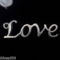 6pcs Tibetan Silver Metal Alloy Charm Charms Pendant Love Written 33x11mm