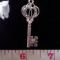 6pcs Tibetan Silver Metal Alloy Charm Charms Pendant Fancy Key 43x17mm