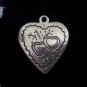 8pcs Tibetan Silver Metal Alloy Charm Charms Double Sided Heart 24x20mm