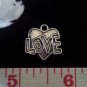 12pcs Tibetan Silver Metal Alloy Charm Charms LOVE Heart 18x12mm