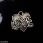 12pcs Tibetan Silver Metal Alloy Charm Charms LOVE Heart 18x12mm