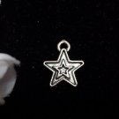 12pcs Tibetan Silver Metal Alloy Charm Charms Pendant Cute Stars 14x12mm
