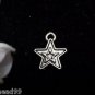 12pcs Tibetan Silver Metal Alloy Charm Charms Pendant Cute Stars 14x12mm