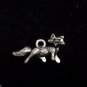 12pcs Tibetan Silver Metal Alloy Charm Charms Pendant 3D Fox 11x21mm