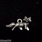 12pcs Tibetan Silver Metal Alloy Charm Charms Pendant 3D Fox 11x21mm
