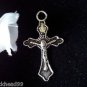 8pcs Tibetan Silver Metal Alloy Charm Charms Pendant Cross Crucifix 30x17mm
