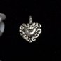 12pcs Tibetan Silver Metal Alloy Charm Charms Pendant Double Sided Heart 12x12mm