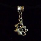 1pc Silver Tone Charm Dangle Spacer Large Hole Bead European Bracelet Bears