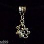 1pc Silver Tone Charm Dangle Spacer Large Hole Bead European Bracelet Bears