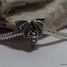 1pc Tibetan Silver Bat Flying Animal Halloween Large Hole European Bead Charm