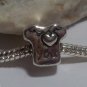 1pc Tibetan Silver T-Shirt I Love You Spacer Large Hole European Bead Charm
