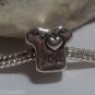 1pc Tibetan Silver T-Shirt I Love You Spacer Large Hole European Bead Charm