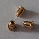 50pcs Gold Plated Earring Backs Nuts Saftey Stoppers Findings Canada Ship