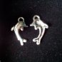 12pcs Tibetan Silver Metal Alloy Charm Charms Dolphin Sea Animal 17x12mm