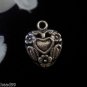 12pcs Tibetan Silver Metal Alloy Charm Charms Pendant Heart with Flowers Canada