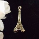 6pcs Tibetan Silver Metal Alloy Charm Charms Pendant Eiffel Tower 3D 31x11mm